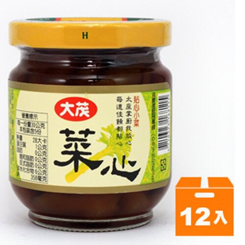 大茂 菜心 玻璃罐 170g (12入)/箱【康鄰超市】