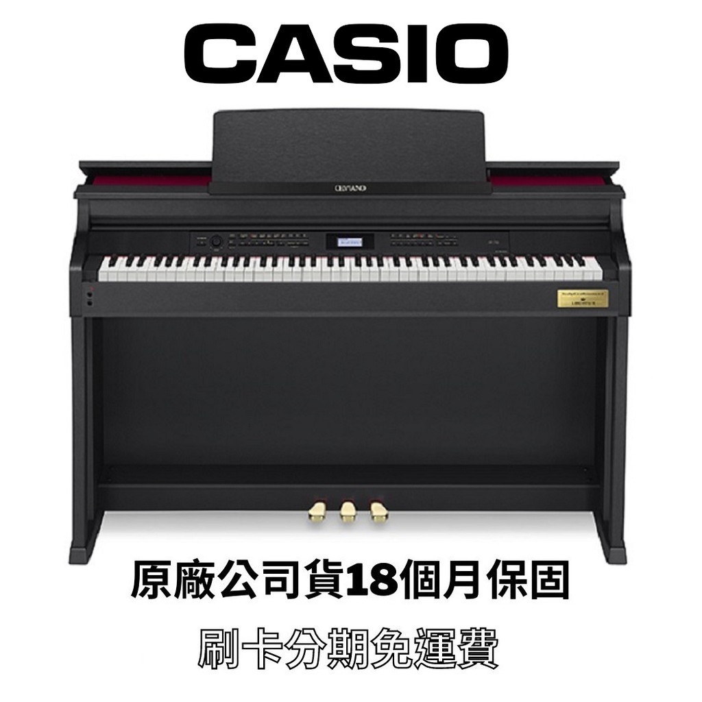 萊可樂器 Casio 數位鋼琴 AP-710 電鋼琴 黑色 88鍵 保固18個月 免運24期 AP710