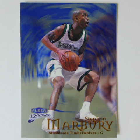 ~ Stephon Marbury ~RC/NBA球星/史蒂芬·馬布里 1999年FLEER.平行藍版.特殊卡