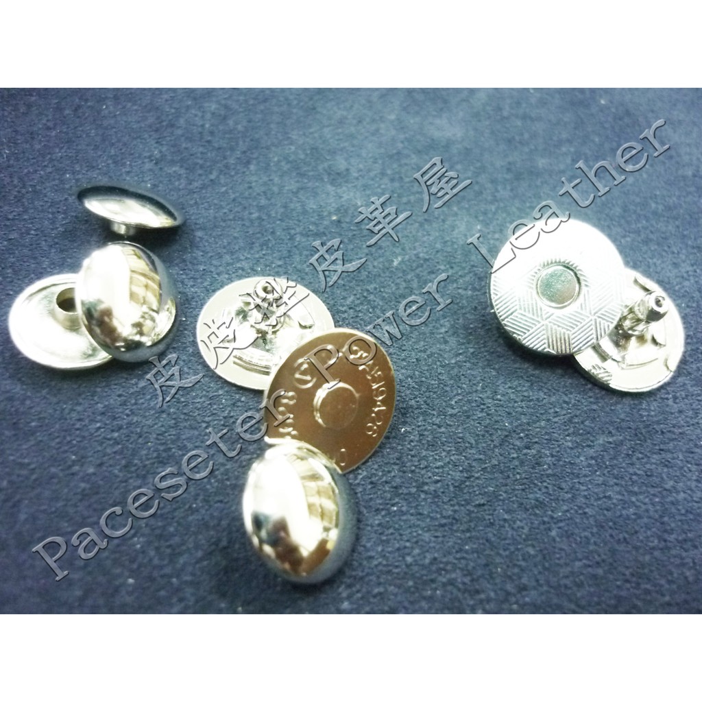 雙面超薄強力磁釦14mm (銀色２入) 622-2314 皮件 文創 手工 DIY 工藝 皮革 手作 磁扣 磁鐵