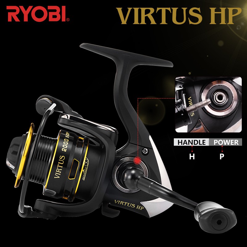 RYOBI VIRTUS 2000/3000/4000/6000/8000捲線器紡車輪金屬線杯防水機身路亞磯釣海釣捲軸