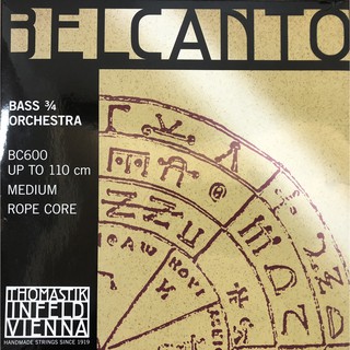 奧地利Thomastik Belcanto低音提琴套弦3/4專用 BC600 Medium【希爾提琴進口】