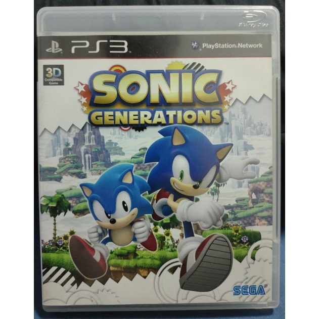 音速小子世代 純白時空 PS3 英文版 附說明書 中古 二手 Sonic Generations