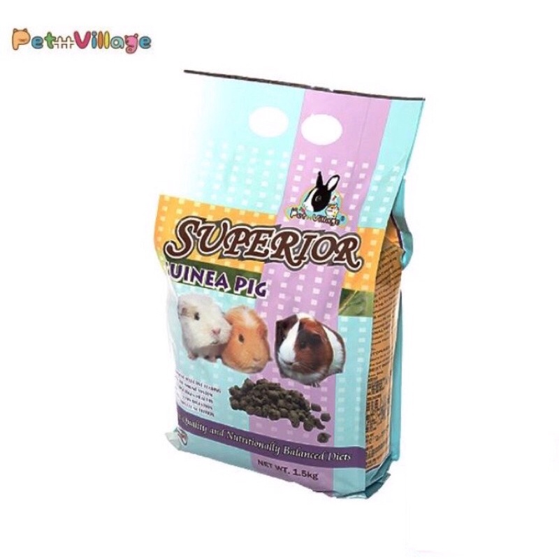 (快速現貨)魔法村 Pet Village 英國特級機能天竺鼠主食1KG 天竺鼠主食 天竺鼠飼料