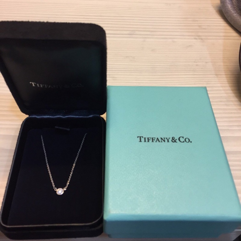 Tiffany 0.11克拉單鑽項鍊