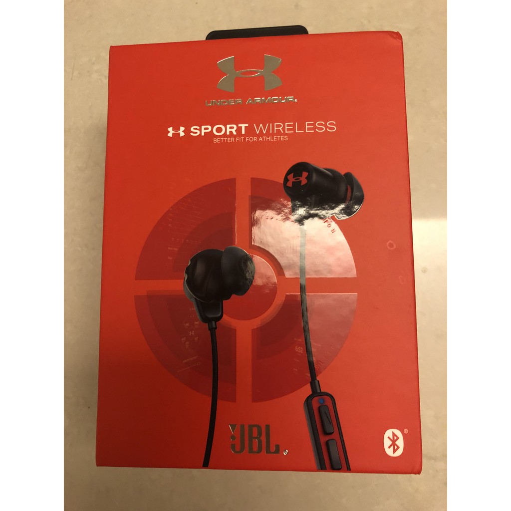 JBL x Under Armour® 聯名款耳道式無線藍牙運動耳機（黑色）