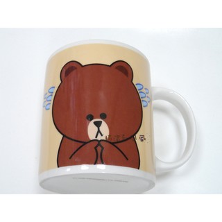 [橫濱和風屋] 正版日本 LINE 杯子 饅頭人 兔兔 熊大 馬克杯 水杯 陶瓷杯 咖啡杯 交換 禮物