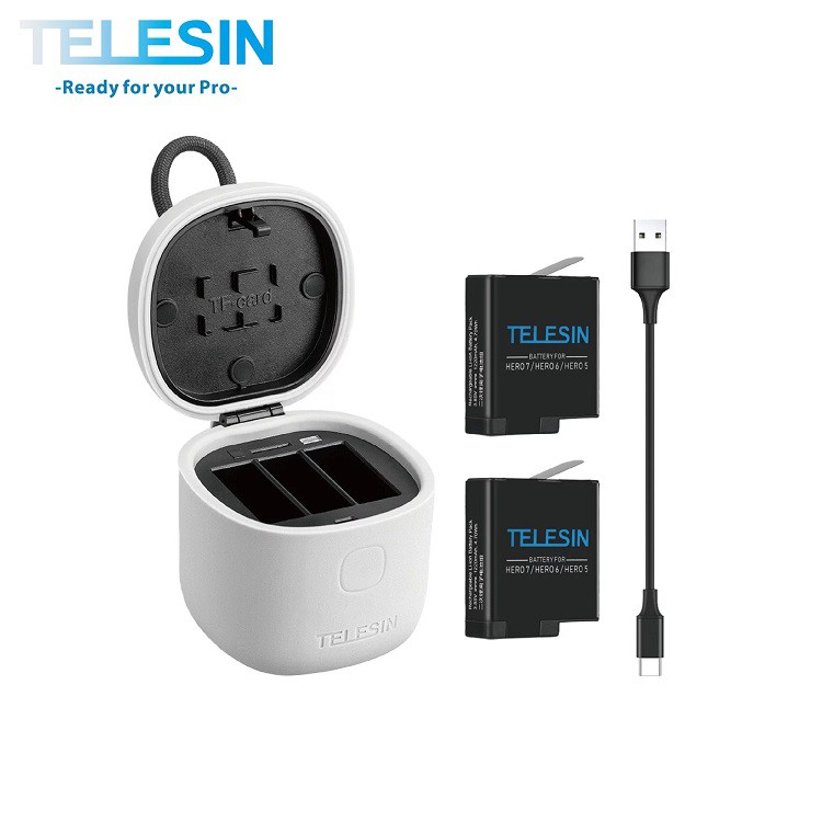 雙電池 充電座 TELESIN Hero5/6/7 Allinbox 充電盒 雙電版 充電【GP011】