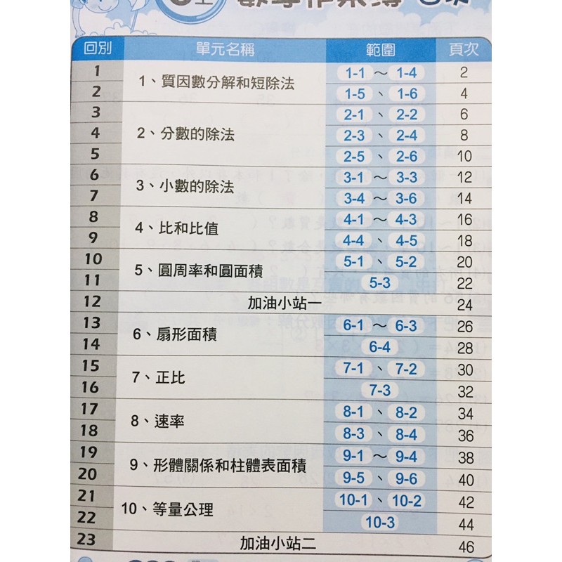 H 南一國小6上數學作業簿教師用書解答對答案練習簿安親班自學教師版 蝦皮購物