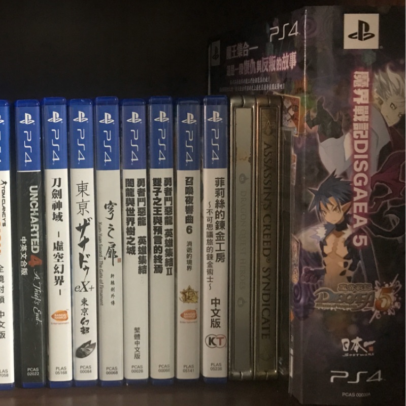 二手ps4 遊戲光碟魔界戰記5 召喚夜響曲6 中文版限定版 蝦皮購物