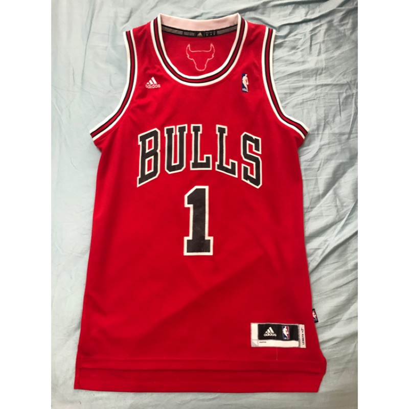 NBA 球衣  公牛隊 Bulls二手 籃球衣 1號 ROSE 尺寸S