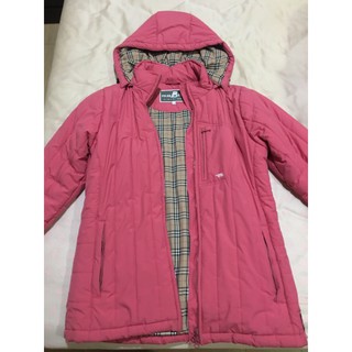 Polar Bear保暖防風桃紅色羽絨外套