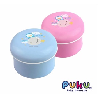 PUKU 藍色企鵝爽身粉粉樸盒 (兔毛粉撲) 16301