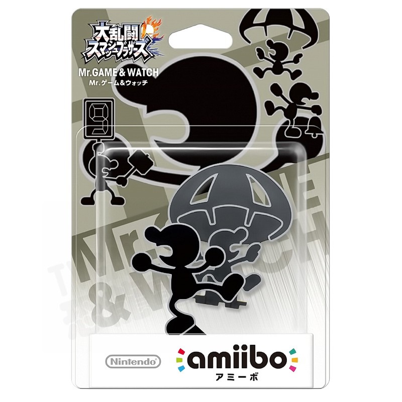 任天堂 AMIIBO NFC SWITCH NS 任天堂明星大亂鬥 影子 鐘錶先生 GAME&amp;WATCH【台中恐龍電玩】