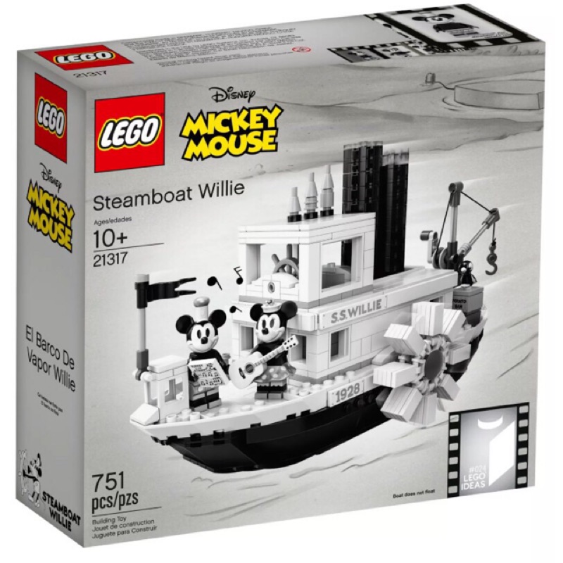 LEGO樂高 IDEAS 21317  編號#024 汽船威利號 Steamboat Willie
