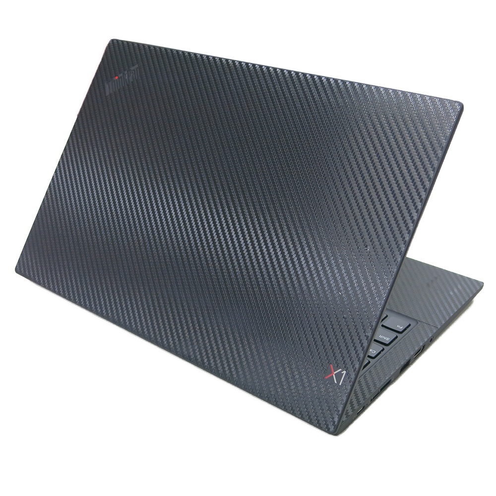 【Ezstick】Lenovo ThinkPad X1C 5TH 6TH 黑色卡夢紋機身貼 DIY包膜