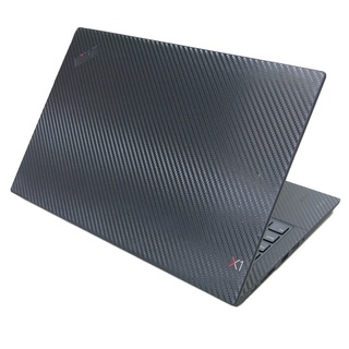 【Ezstick】Lenovo ThinkPad X1C 5TH 6TH 筆電機身貼｜黑色卡夢紋｜上蓋+鍵盤週圍貼｜