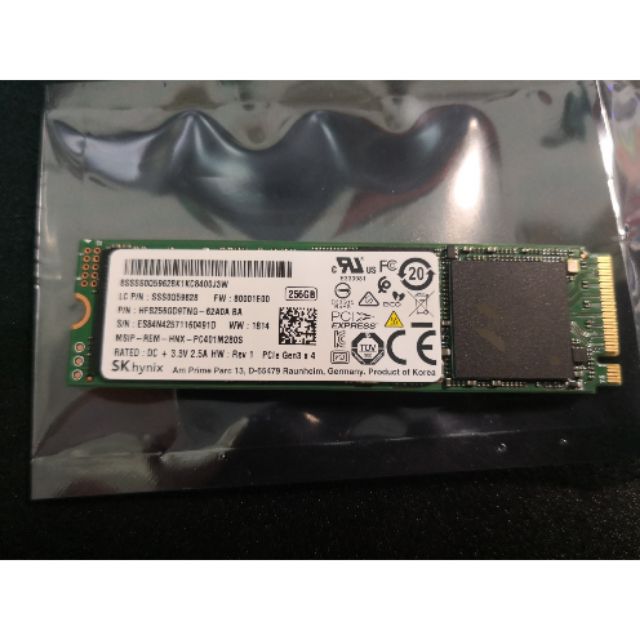 SK Hynix pc401 256g m.2 Nvme pcie ssd 固態硬碟