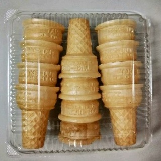 冰淇淋甜筒（12支/盒裝）平底威化餅乾杯 (威化杯/甜筒杯/酥杯/棉花糖親子手作DIY 威化甜筒
