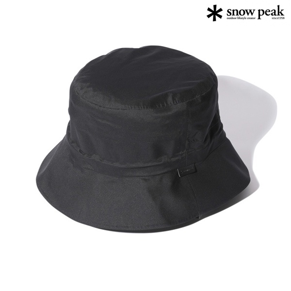 日本-【SNOW PEAK】2.5層防雨漁夫帽(黑色) AC-22SU012BK
