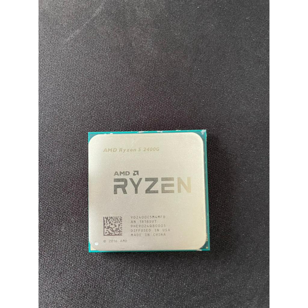 (二手商品)AMD Ryzen5 2400G 内顯 4核8緒 AM4腳位 二手CPU 散裝(不含原廠風扇)