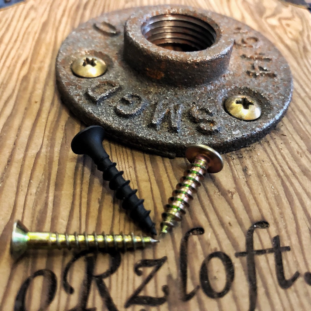 oRzloft工業風法蘭片專用鎖螺絲釘一組3支1元