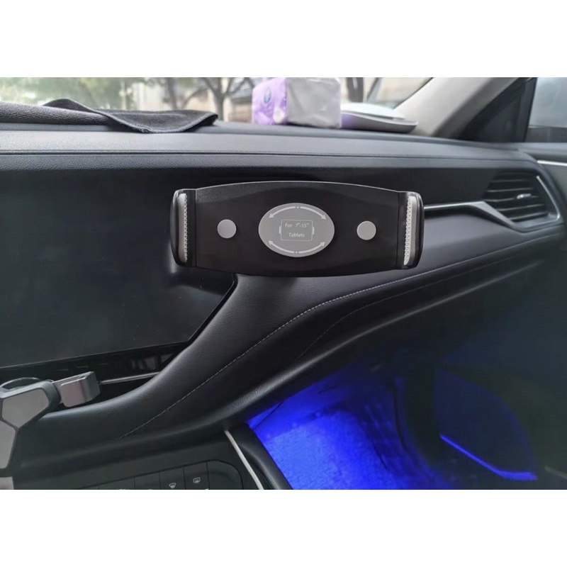 車用平板支架 ipad pro 12.9吋 冷氣出風口型 後排頭枕卡扣式手機平板架