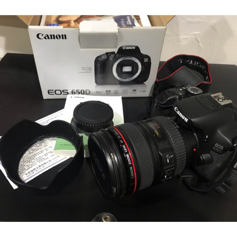 客訂Canon 650D + EF 24-105mm f/4L IS USM +ef50mm 鏡頭 +腳架
