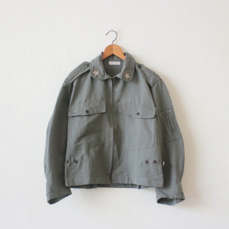 古著 Vintage AMI 老物 義大利 軍用 公發 空軍 野戰 飛行員夾克 外套  庫存新品 70s