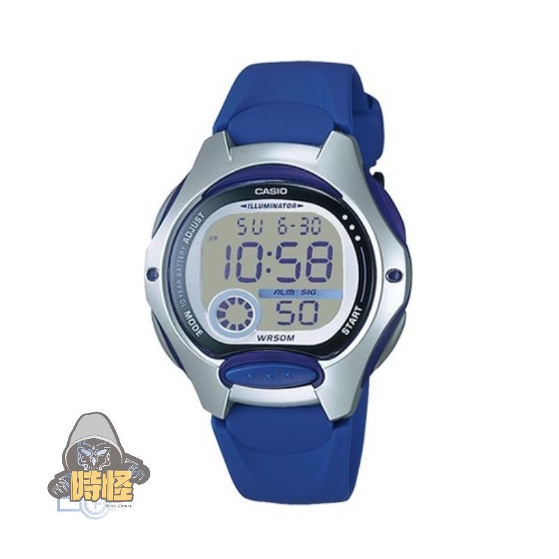 【CASIO】台灣卡西歐公司貨 多元STANDARD兒童電子錶 生活防水 -藍 (LW-200-2A)