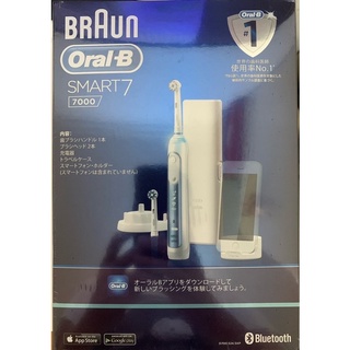 德國百靈Oral-B 3D智能藍芽電動牙刷Smart7000 贈Oral-B彈性軟毛杯型刷頭EB20*8
