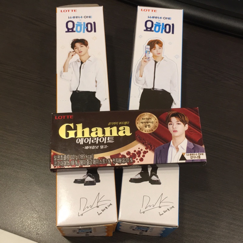 [優惠組合] YO-HI! 요하이 Ghana 가나 立牌款餅乾 橫款巧克力 姜丹尼爾