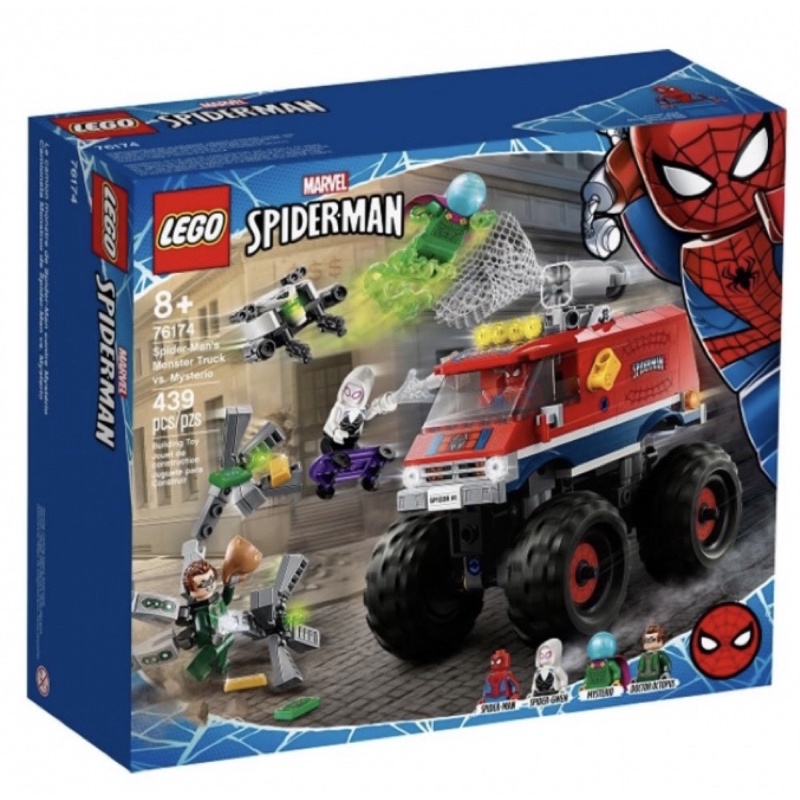 全新未拆 樂高 LEGO 76174 超級英雄系列 蜘蛛人輪車大戰神秘客