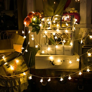 LED星星燈串 七彩裝飾燈 銅線燈串 裝飾小燈 USB 派對造型燈 婚禮佈製求婚氣氛燈聖誕燈 直播拍照背景 戶外防水