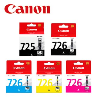 【蝦皮直營】Canon PGI-725BK+CLI-726BK/C/M/Y 原廠墨水匣組合(2黑3彩) 廠商直送