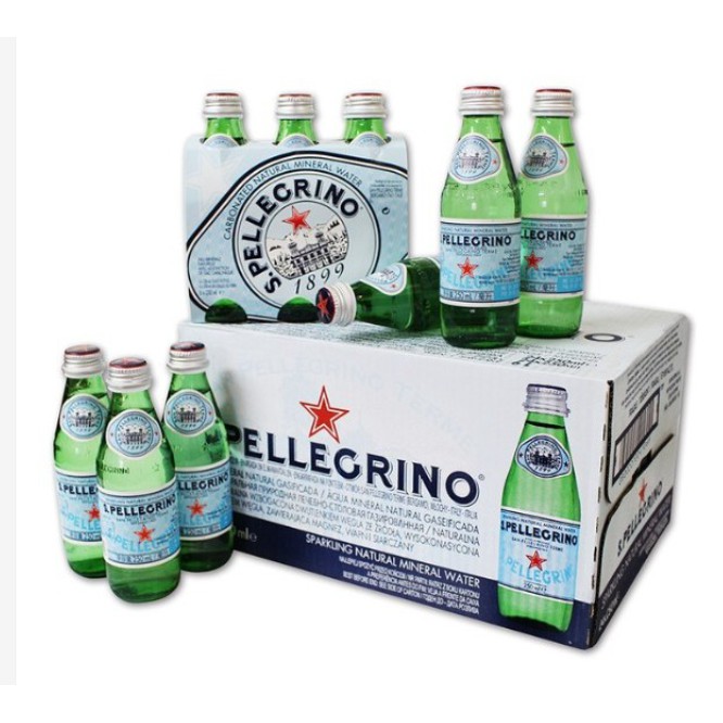 ★滿箱賣場 S.Pellegrino 聖沛黎洛氣泡水 (玻璃瓶) 250ML 聖沛 氣泡水