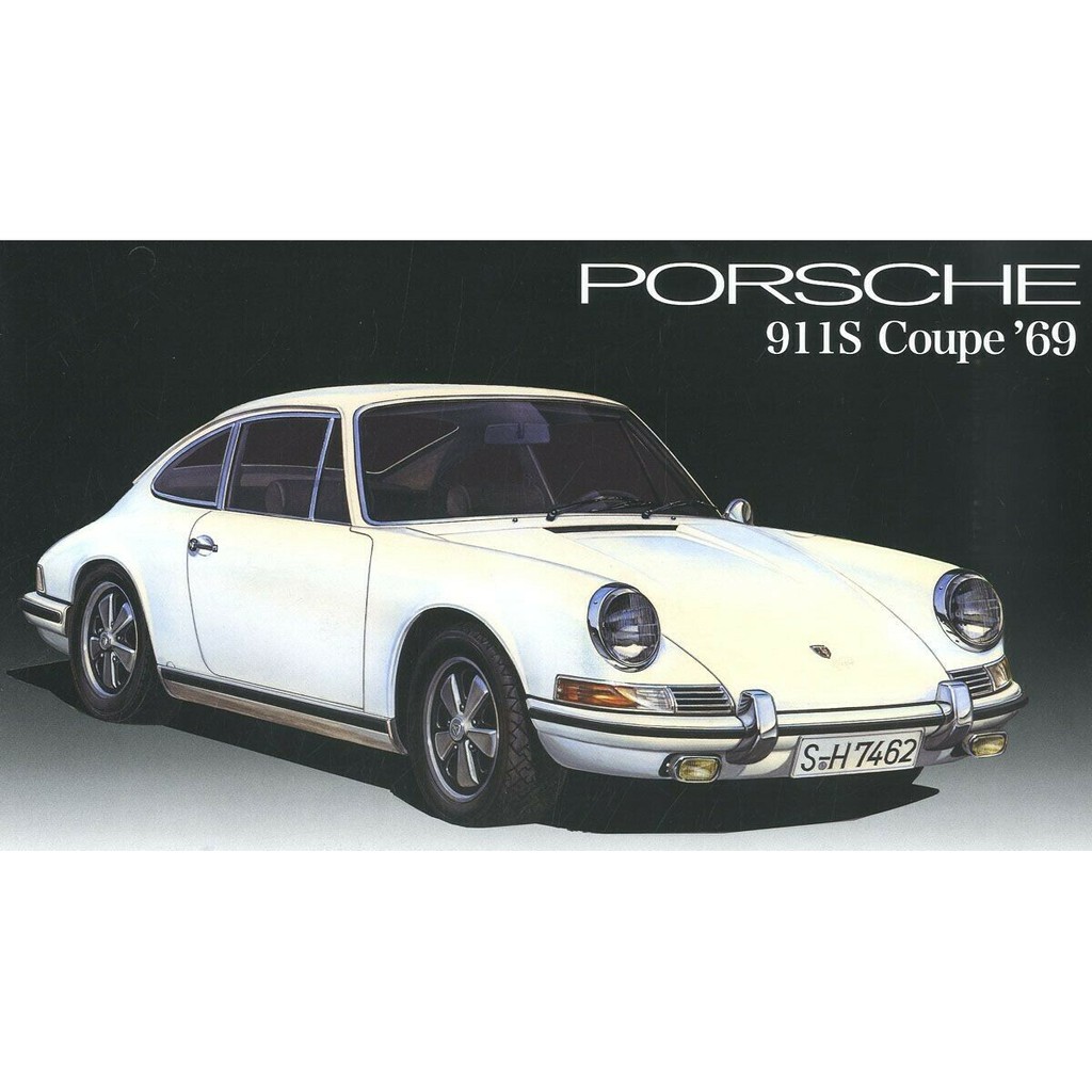 FUJIMI 1/24 Porsche 911S coupe 1969 附引擎&amp;引擎展示台 富士美 RS122 組裝模型