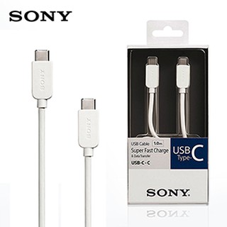 <好旺角> SONY CP-CC100 Type-C轉Type-C 高速傳輸充電線 1M