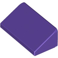磚家 LEGO 樂高 紫色 Slope 30 1x2x2/3 平滑小斜角 30度 平滑磚 85984