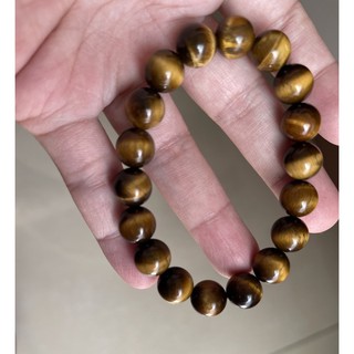 天然水晶 虎眼石手鍊 手環（10mm)當天出貨