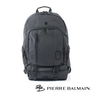 【PB 皮爾帕門】防潑水電腦後背包 N06P907001黑色