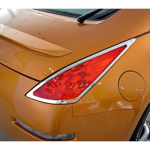 圓夢工廠 Nissan 350Z 2002~2008 改裝 鍍鉻銀 車燈框飾貼 後燈框 尾燈框