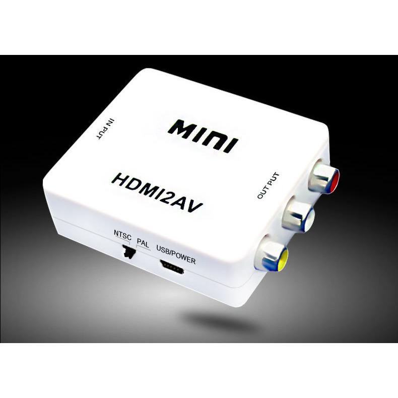 【3C博士】HDMI轉AV轉接頭 專業版晶片支援多種輸出設備 電腦 電視 螢幕 HDMI高清線接口 AV端子