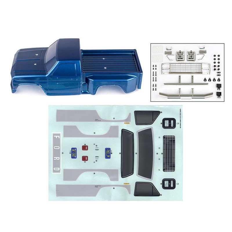 天母168 預購商品 CR12 Ford F-150 Body, blue 藍色噴漆完成 Part #: 41059