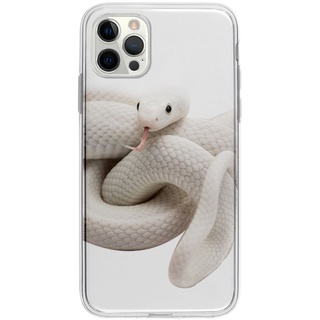 創意元素個性白蛇適用iphone14/11/XSmax/14pro蘋果13/XR/X手機殼