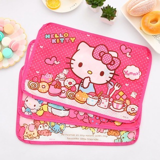 Hello Kitty方形餐墊布墊 無紡佈防熨餐墊隔熱墊 桌墊 餐具碗盤墊 防滑墊 快速出貨