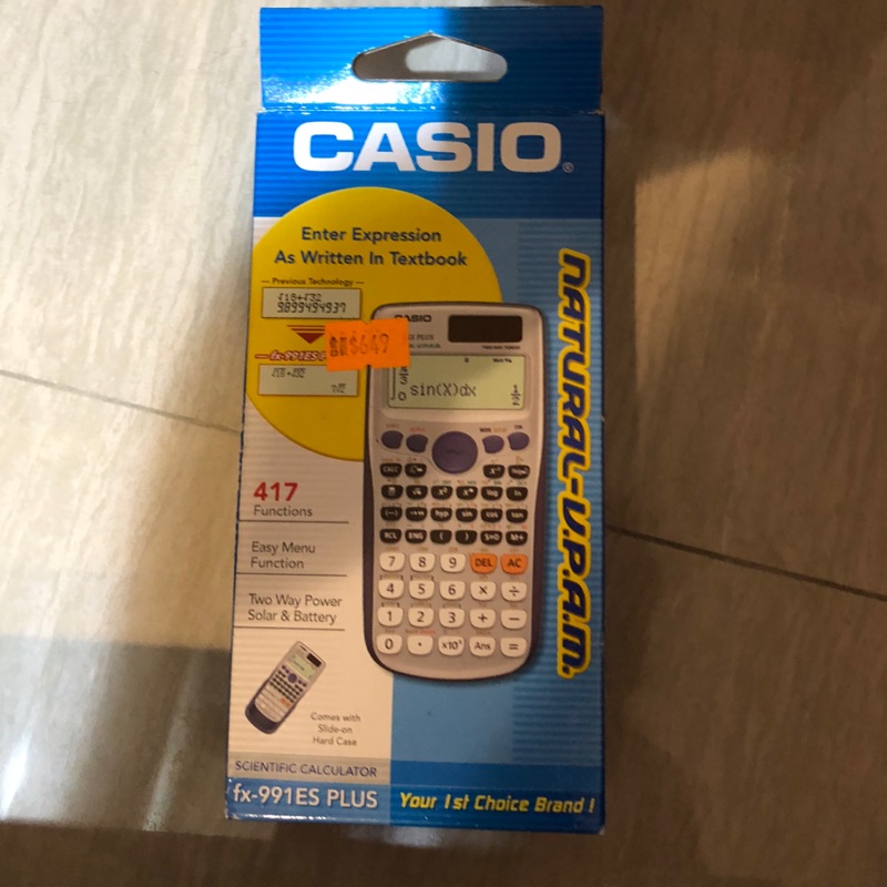 Casio 工程計算機 Fx-991ES PLUS (9成新）