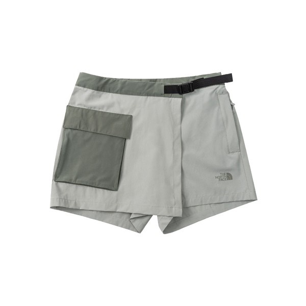 美國[The North Face]W Paramount Skort – AP / 女款防潑水拼接撞色休閒短褲