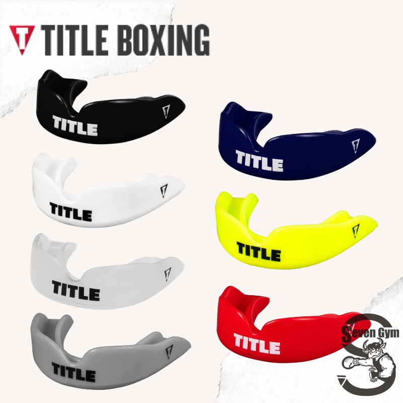 【Seven Gym】TITLE 拳擊 格鬥 牙套 牙墊 護具 透明/白色/黑色 Mouth Guard 牙套盒 牙墊盒