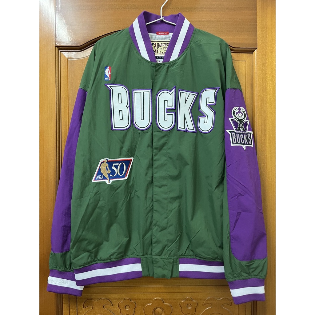 缺貨 全新 NBA外套 球員版 Mitchell &amp; Ness M&amp;N 公鹿 L號 Ray Allen